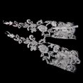 thumbnail image 2 of pitrice Woman White Wedding Bridal Prom Party Flower Fingerless Lace Gloves, 2 of 6
