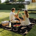 thumbnail image 4 of Black Cow Skull Outdoor Rug for Patio/Deck/Porch, Non-Slip Large Area Rug 3 x 5 Ft, Southwestern Vintage Cowboy Boots Indoor Outdoor Rugs Washable Area Rugs, Reversible Camping Rug Carpet Runner, 4 of 8