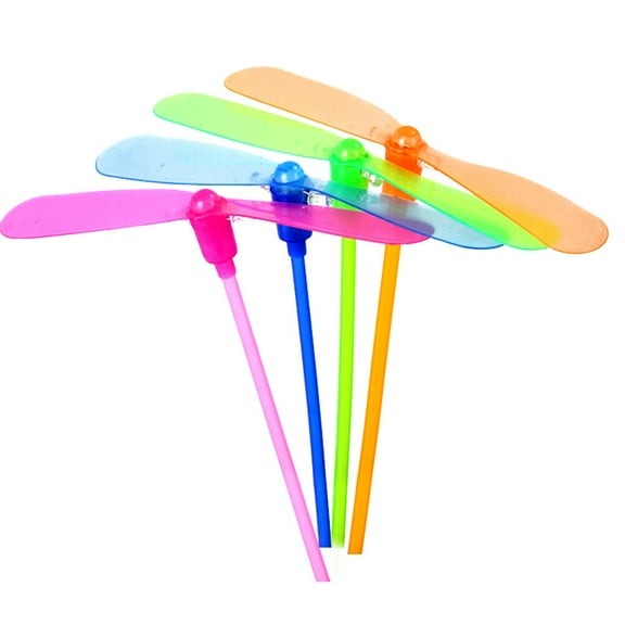 Hieromout 20pcs Flying Hand Helicopter Glowing LED Light- Copter Dragonfly Hand Rub Propeller Hand Flying for Children Gifts ( )