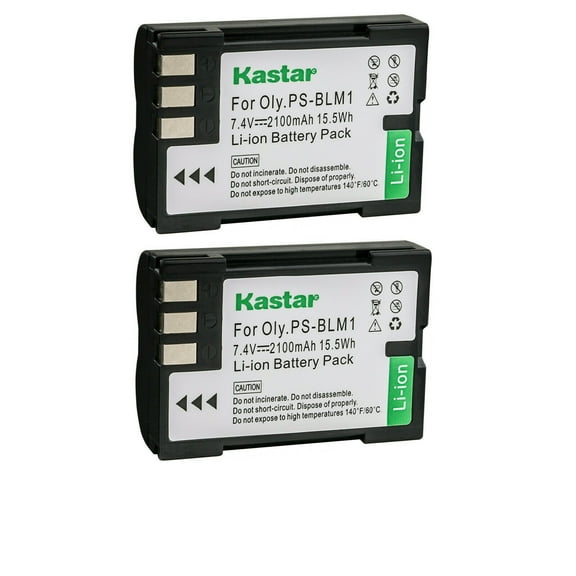 Kastar BLM1 Battery 1-Pack Replacement for Olympus Camedia C-8080 Wide Zoom, E-1 E1, E-3 E3, E-30 E30, E-520 E520, EVOLT E-300 E300, EVOLT E-330 E330 Camera