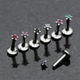 thumbnail image 2 of Sparkle Star Top Internally Threaded Labret, 2 of 2