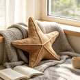 thumbnail image 4 of Summer Ocean Style Nautical Shaped Decorative Pillows Knit Fabric Fish Throw Cushions, Themed Pillows for Sofa Bedroom Beach House Decoration, Coastal Marine Home Decor, 4 of 6