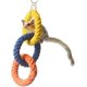 thumbnail image 1 of Paquete de 3 juguetes para masticar colgantes de tres anillos con gancho JAMW Sencillez, 1 of 5