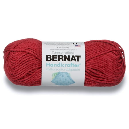 - Bernat Handicrafter Cotton Yarn, 1.75 Oz, Country Red
