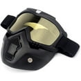 thumbnail image 2 of Tactical Full Face Mask Anti-fog,Vintage Harley Windscreen Mask ATV Motocross Eyewear Riding Off-Road Goggles Mask + Reinforced Yellow Lenses, 2 of 8