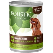 Holistic Select Natural Wet Grain Free Canned Dog Food, Lamb Pâté Recipe, 13-Ounce Can (Pack of 12)
