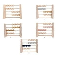 thumbnail image 1 of Wood Abacus Toy Beads Counting Playthings Learning Toys Simple Design Early Education Math Learning Toys Educational Prop Home Decoration Blue, 1 of 9