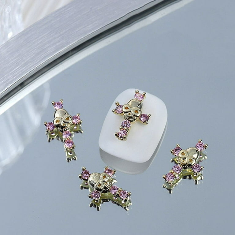 200 PCS Heart Nail Charms 3D Flatback Nail Beads Charms Clear Acrylic –  TweezerCo