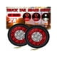 thumbnail image 1 of Luz trasera redonda de parada de freno, señal de giro de 12V, 16LED, para camión, remolque, furgoneta (blanco + rojo), 2 uds., 1 of 5