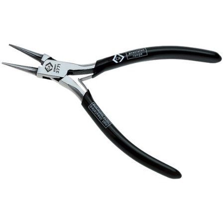 c. k tools t3771 precision round nose pliers, 4-3/4-inch oal