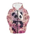 thumbnail image 5 of DISNIMO Cherry Blossom Hoodie Kids Panda Hoodie for Girls Boy Zip Up Hoodies Boys Girl Zipper Hoodies Size 8-10 Streetwear Hoodie Jackets Sweatshirt Hoodies Sweatshirts Kid Coat, 5 of 7