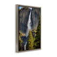 thumbnail image 4 of Stupell Industries Waterfall Between Cliffs Landscape & Nature Photography Brown Floater Framed Canvas Art Print Wall Art, 21 x 31, 4 of 10