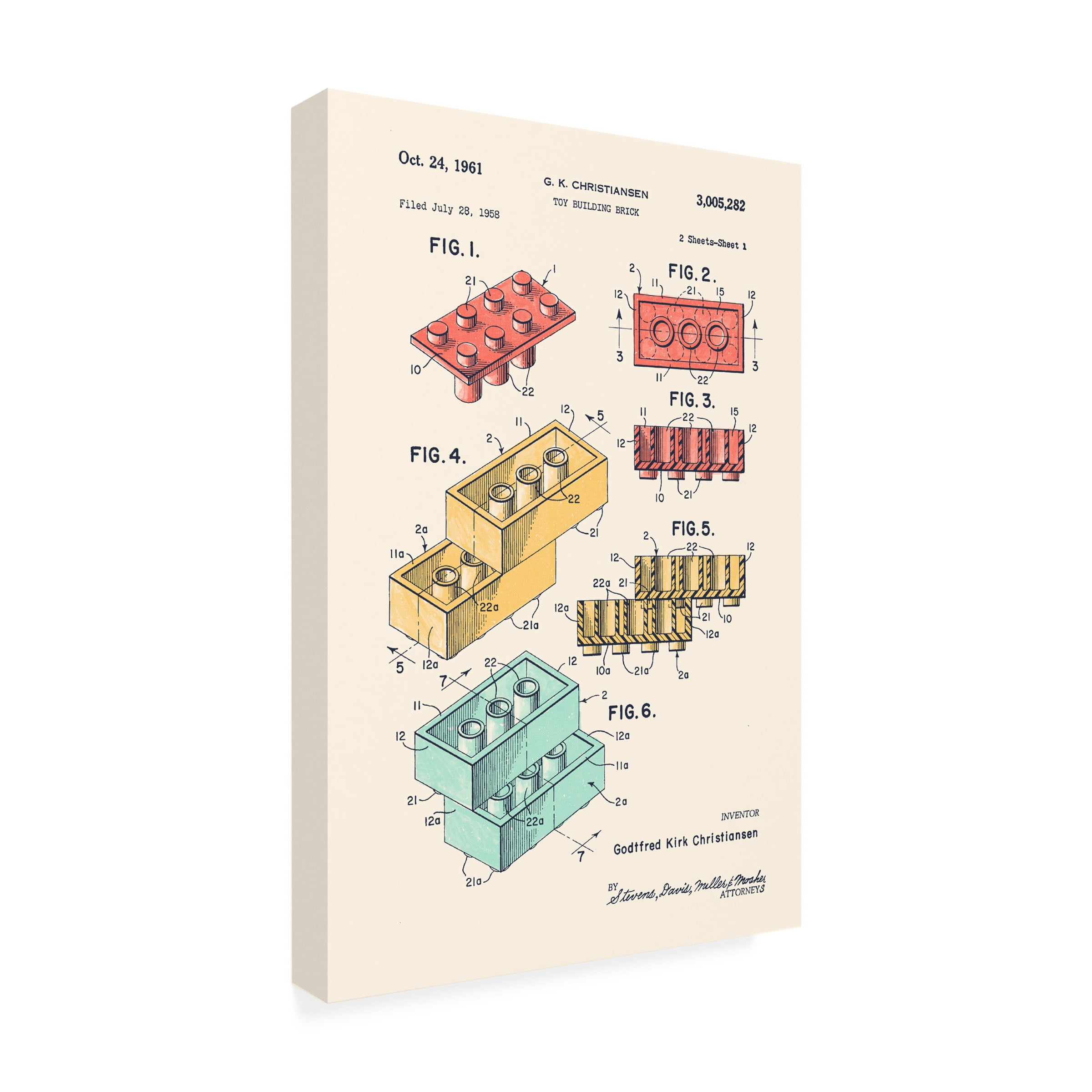 Florent Bodart 'Lego Colors' Canvas Art