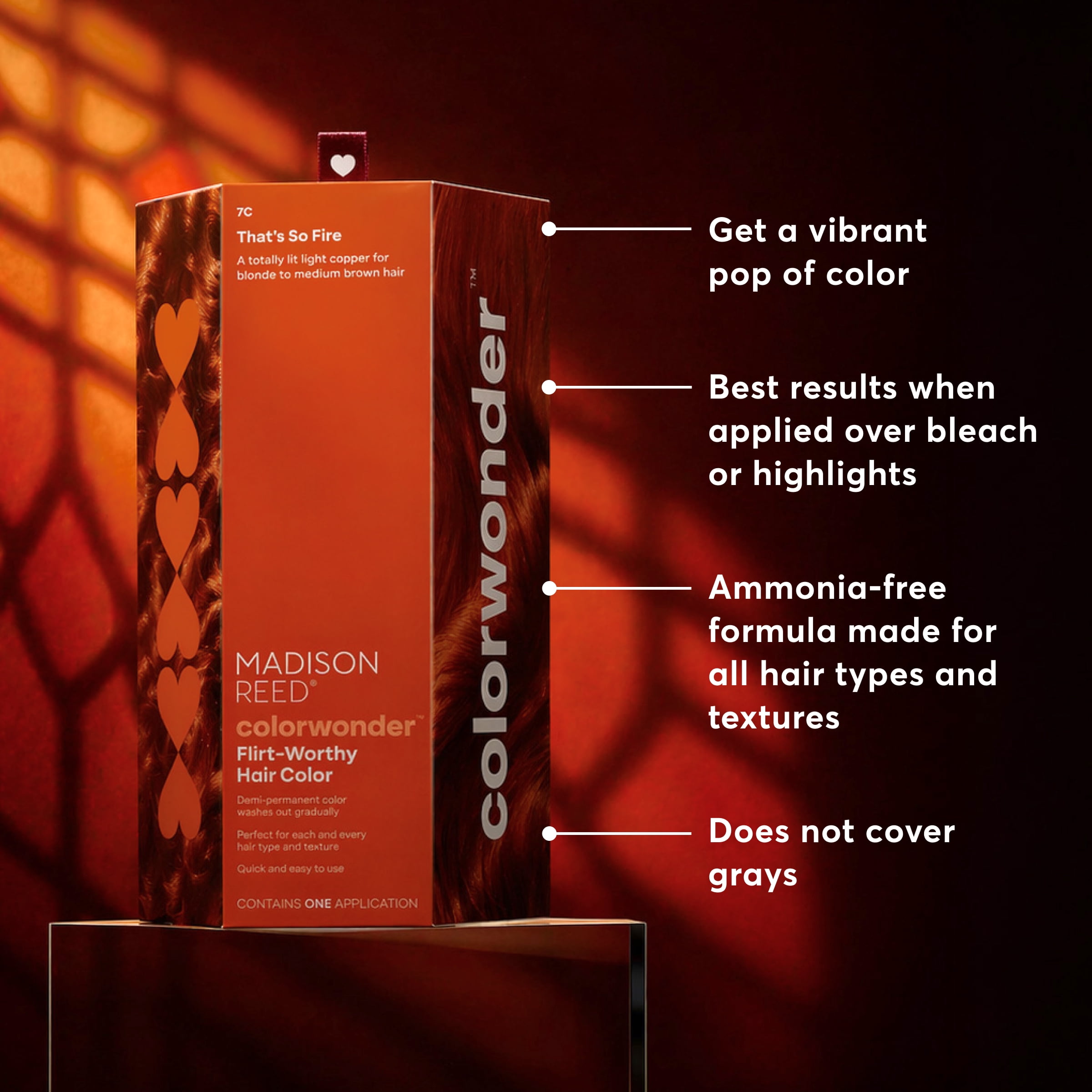 Madison Reed ColorWonder Demi-Permanent Hair Color Kit, 7C That's so Fire