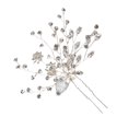 thumbnail image 2 of EeaseMX Exquisita horquilla para el pelo de boda, horquillas con hojas y flores, tocado nupcial., 2 of 8
