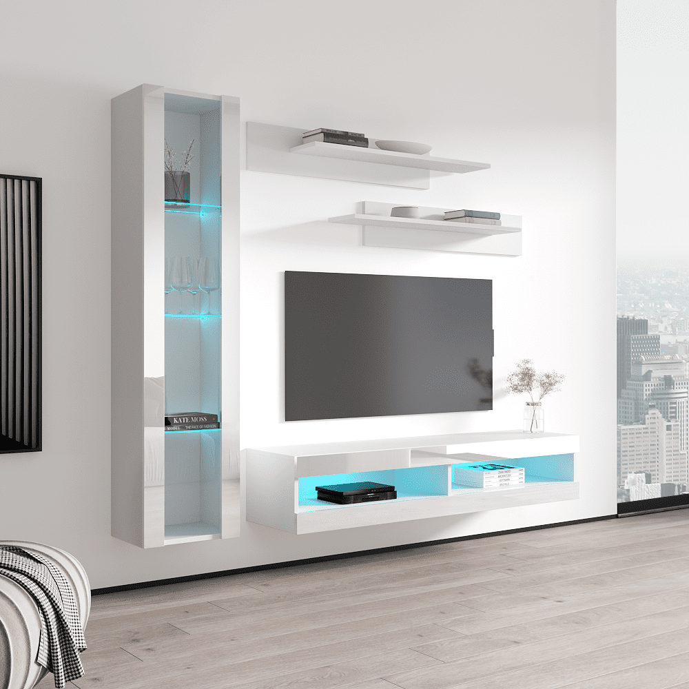Fly G2 34TV Wall Mounted Floating Modern Entertainment Center