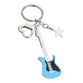 thumbnail image 3 of Llavero con colgante de guitarra, cadena musical, regalo de año Nuevo, llavero de amor, colgante para adultos, mochila, Navidad, mujeres y hombres., 3 of 9