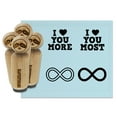 thumbnail image 1 of I Love You More Most Infinity Romance Rubber Stamp Set for Scrapbooking Crafting Stamping - Medium 1 Inch, 1 of 7