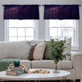 thumbnail image 5 of LALILO Kitchen Curtain Valance Classic Man Starry Sky Space Rod Pocket Window Curtain 52"x 18" Set of 2, 5 of 7