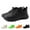 Black, variant on iTNHFP Womens Sneakers Women's Lace Up Travel Soft Sole Flat Comfortable Shoes Outdoor Solid Runing Fashion Sports Breathable Shoes