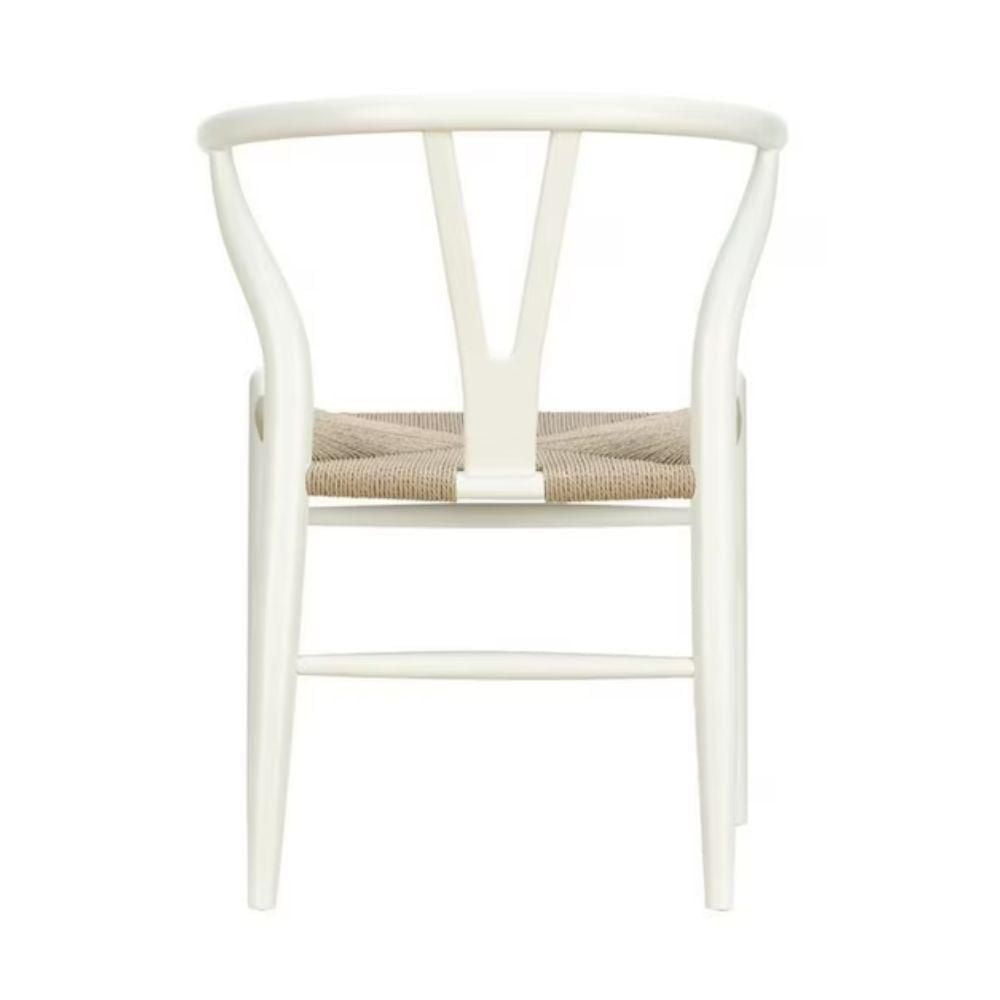 Chaise de salle à manger en bois blanc de la collection Heavenly, lot de 3