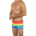 thumbnail image 2 of Uzzi Mens Swimwear Briefs Swim Suit Beachwear Boxers, Rainbow, Size: X-Large, Uzzi Active Wear, 2 of 3