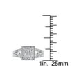 thumbnail image 3 of 1/2 Carat (Ctw G-H,I2-I3) Princess Cut Diamond Engagement Ring in 10K White Gold for Women, 3 of 6