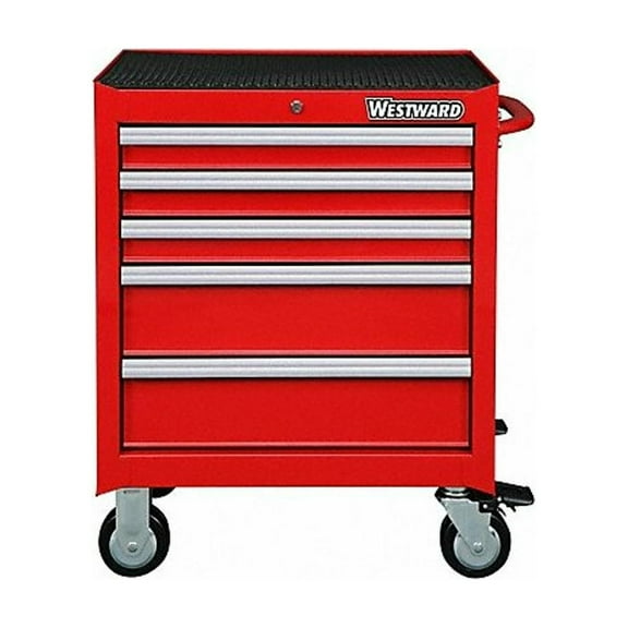 Westward Rolling Tool Cabinet, Red,Heavy Duty 32H894
