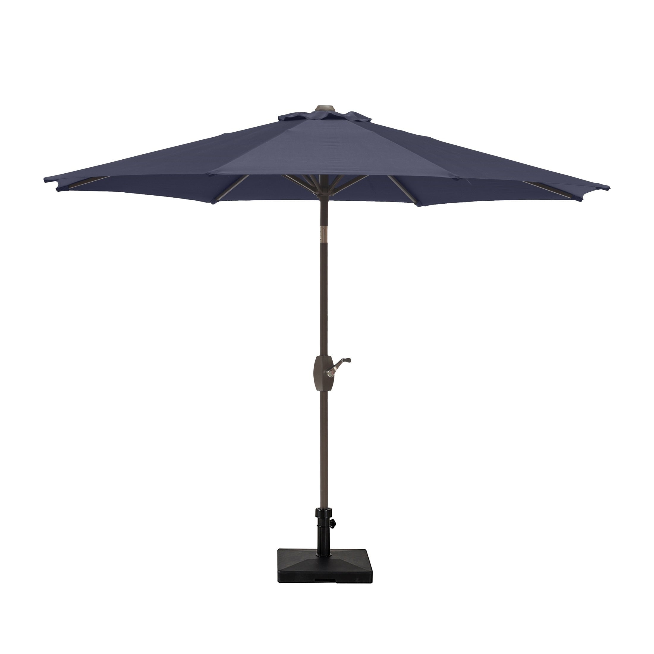 Amada 9 FT Patio Umbrella with 50 Lbs Concrete Umbrella Base - Walmart ...