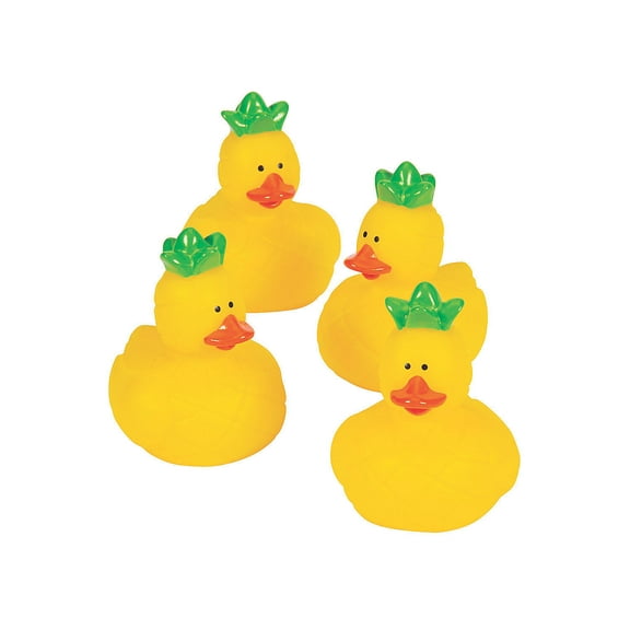 Pineapple Duckies - Party Favors - 12 Pieces