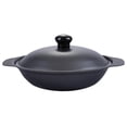 thumbnail image 2 of Black Iron Casserole for Home Use with Flat Bottom for Uniform Heating and Warmth Retention 9.5 Inches, 2 of 4