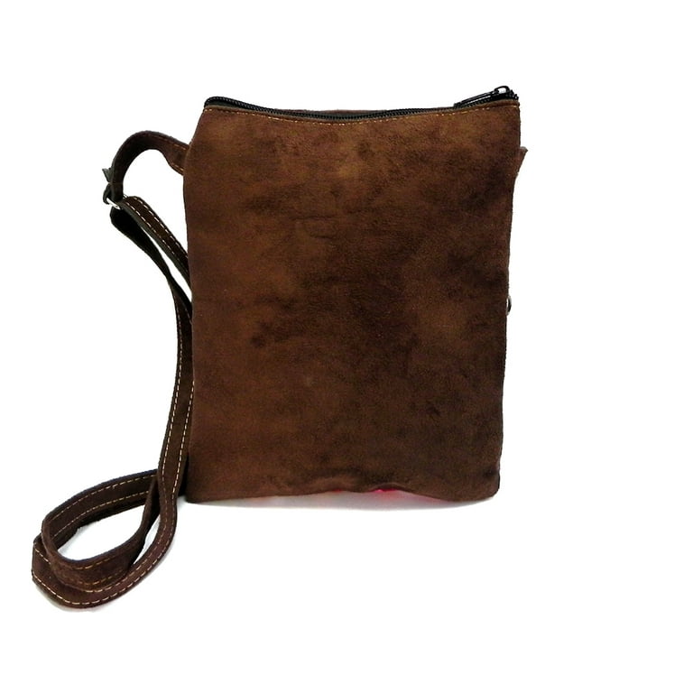 The Vegan Suede Tote / Crossbody Bag with Boho Strap