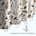 thumbnail image 6 of Brown Mushroom Fern Light Pattern Shower Curtain 84"x72" ,Bathroom Decorative Shower Curtains Set with 12 Hooks,Modern Waterproof Washable Shower Curtain, 6 of 6