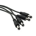 thumbnail image 3 of MLINS 40cm One Female 2.1mm Jack to 4 Male 2.1mm Plugs DC Power Y Splitter Adapter Cable for CCTV Camera (Black), 3 of 4