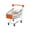 🔥 Orange_Hot#3549, variant on Mini Shopping Cart Organizer | Stainless Steel Utility Cart | Multi-Purpose Desk Storage | 360° Wheels | Decorative Basket for Office Home Kitchen | 1 Pack