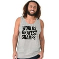 thumbnail image 4 of Worlds Okayest Gramps Relative Family Tank Top Sleeveless Tee Men Brisco Brands L, 4 of 5