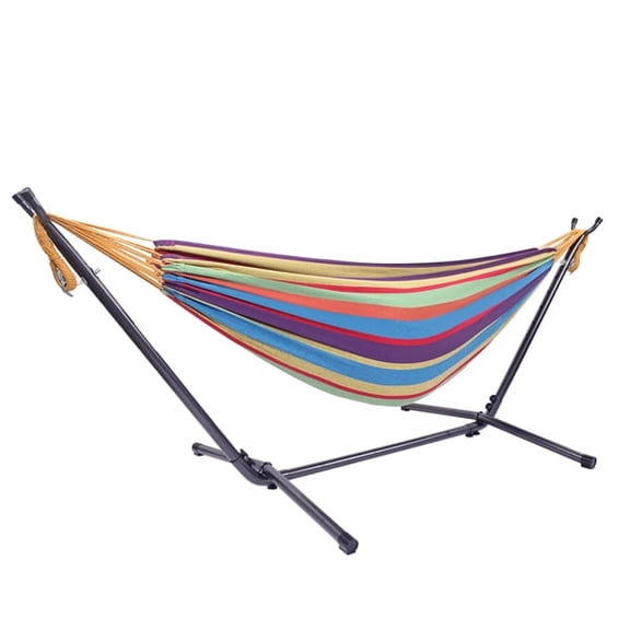 Portable Outdoor Hammock with Steel Stand and Carry Bag, 250lbs Capacity