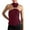 Red, variant on RMGVDSD Tank Tops for Women 2025 Women's Fashion Tops Casual Sleeveless High Neck Tank Top With Metal Ring Vacation Summer Fall Outfit Versatile Tank Shirts