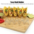 thumbnail image 3 of Soporte Para Tacos, Forma Ondulada, Mantiene La Colocación Ordenada Y Vertical, Estante Para Tacos De Acero Inoxidable Para Fiestas, 3 of 7