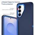 thumbnail image 3 of I-HONVA Compatible with Samsung Galaxy S26 Case,3-Layer Military-Grade Drop Protection Anti-Slip Bumper Rugged Shockproof Dustproof Protection Phone Case,Navy Blue, 3 of 7