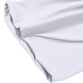 thumbnail image 6 of Big & Tall Athletic Shorts for Men Solid Casual Elastic Waist Breathable Workout Gym Running Shorts with Zipper Pockets (XL, White), 6 of 7