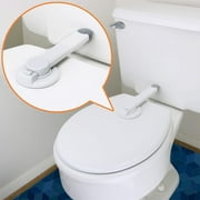 XIRQI Toilet Locks Baby Proof,Ideal Baby Proof Toilet Seat Lock with Adhesive,Toddler Safety Toilet Lock for Most Toilet Lid,White