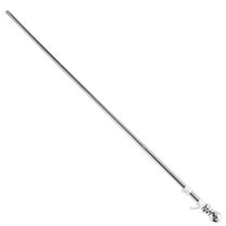 WHAMVOX 1 Set Cylindrical Stainless Steel Flag Pole for Garden Outdoor Activities