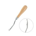 thumbnail image 4 of 6.3inch Wooden Bent Latch Hook Crochet Needle Hook Tool, 4 of 10