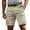 Light Green -CM17, variant on Nestiefly Mens Cargo Shorts Lightweight Elastic Waist Work Button Zip Up Shorts Summer Workout Hiking Outdoor Pull On Pants Coffee 3XL