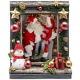 thumbnail image 3 of Fine Photo Gifts Snowman & Metallic Ornaments Light Up 5x7 Resin Picture Frame, 3 of 4