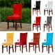 thumbnail image 5 of Cubierta Del Comedor De Jacquar Del Estiramiento Del Ajuste Universal Taburete Taburete rojo perfecl Funda para silla de comedor, 5 of 6