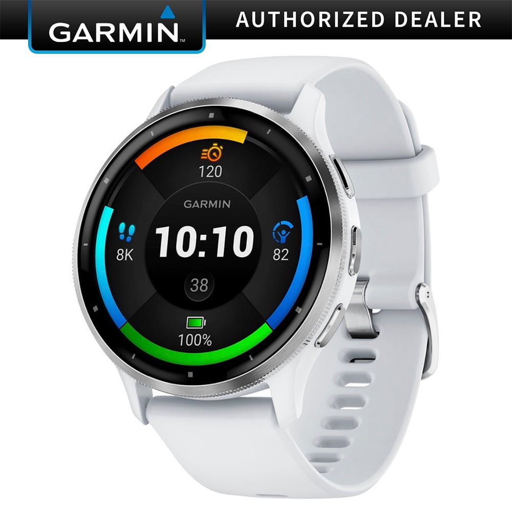 Restored Garmin Venu 3 Health Fitness GPS Smartwatch Silver Steel Bezel (45mm) (Refurbished)