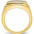 thumbnail image 2 of 10K Yellow Gold Lab Grown Diamond Si1/Si2, G H I, Men's Ring (Size 10) Made In India rm6793-100-1ylg, 2 of 5