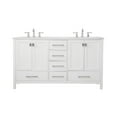 thumbnail image 3 of 60 inch Double Bathroom Vanity in White, 3 of 8